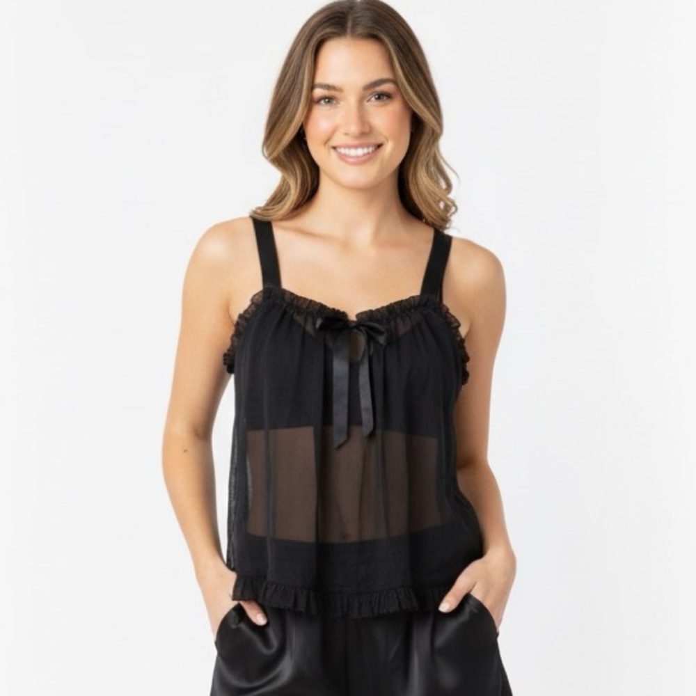 VAL MODE VINTAGE Y2K Women’s Sheer Lingerie Babydoll Top